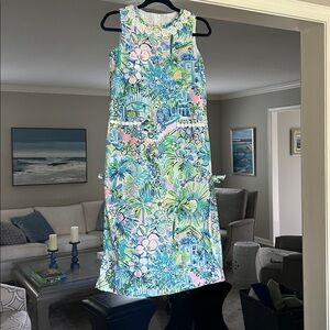 Lilly Pulitzer Floral long Sleeveless Dress